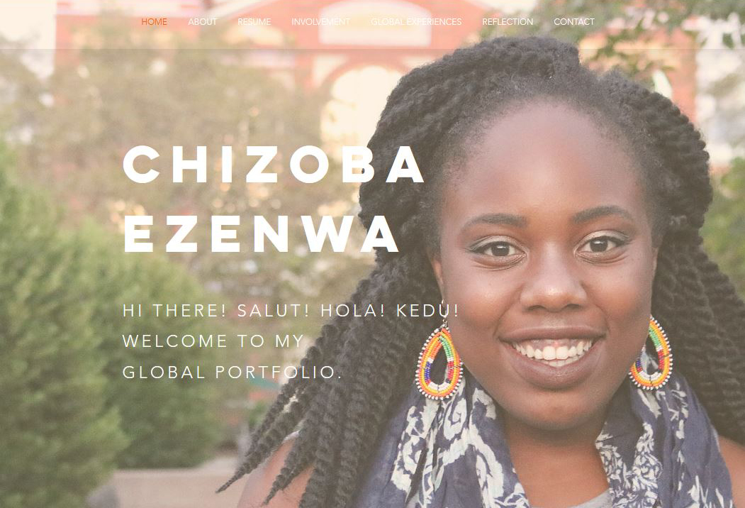 Chizoba Ezenwa - International Studies with minor in International Development and Humanitarian Assistance - Future Peace Corps Volunteer in Benin