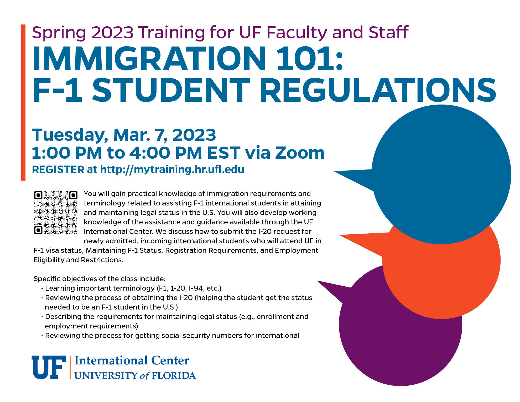 IMMIGRATION 101 F1 STUDENT REGULATIONS (FOR UF FACULTY AND STAFF ONLY
